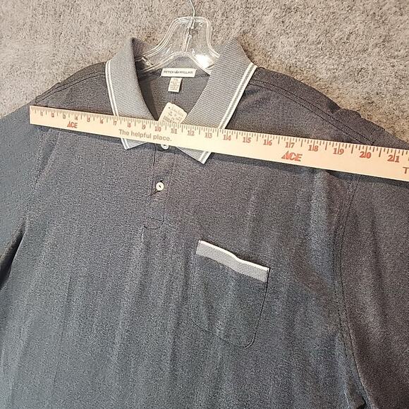 Peter Millar Mens Classic Fit Polo Shirt XXL with Pocket Cotton Pique NWT - Picture 7 of 10